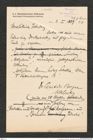 k.k. naturhistorisches Hofmuseum, Intendanzakten 1885-1896 (Hauer), Aktenzahl Z.9/1889, Seite 1